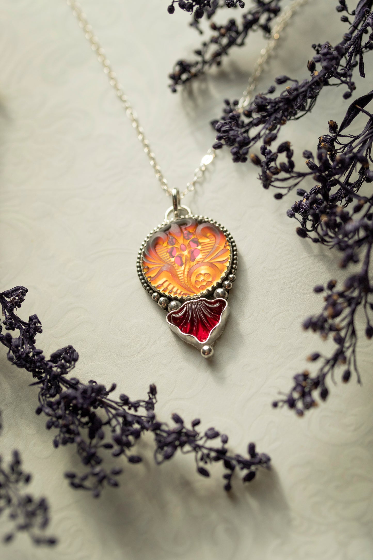 Floral Bloom - Pink/Orange