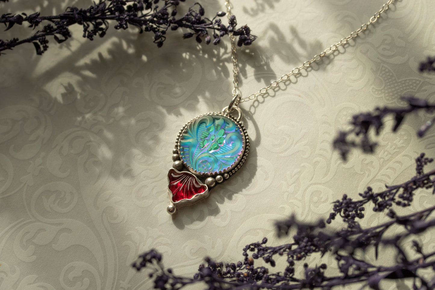 Floral Bloom - Green/Blue/Purple