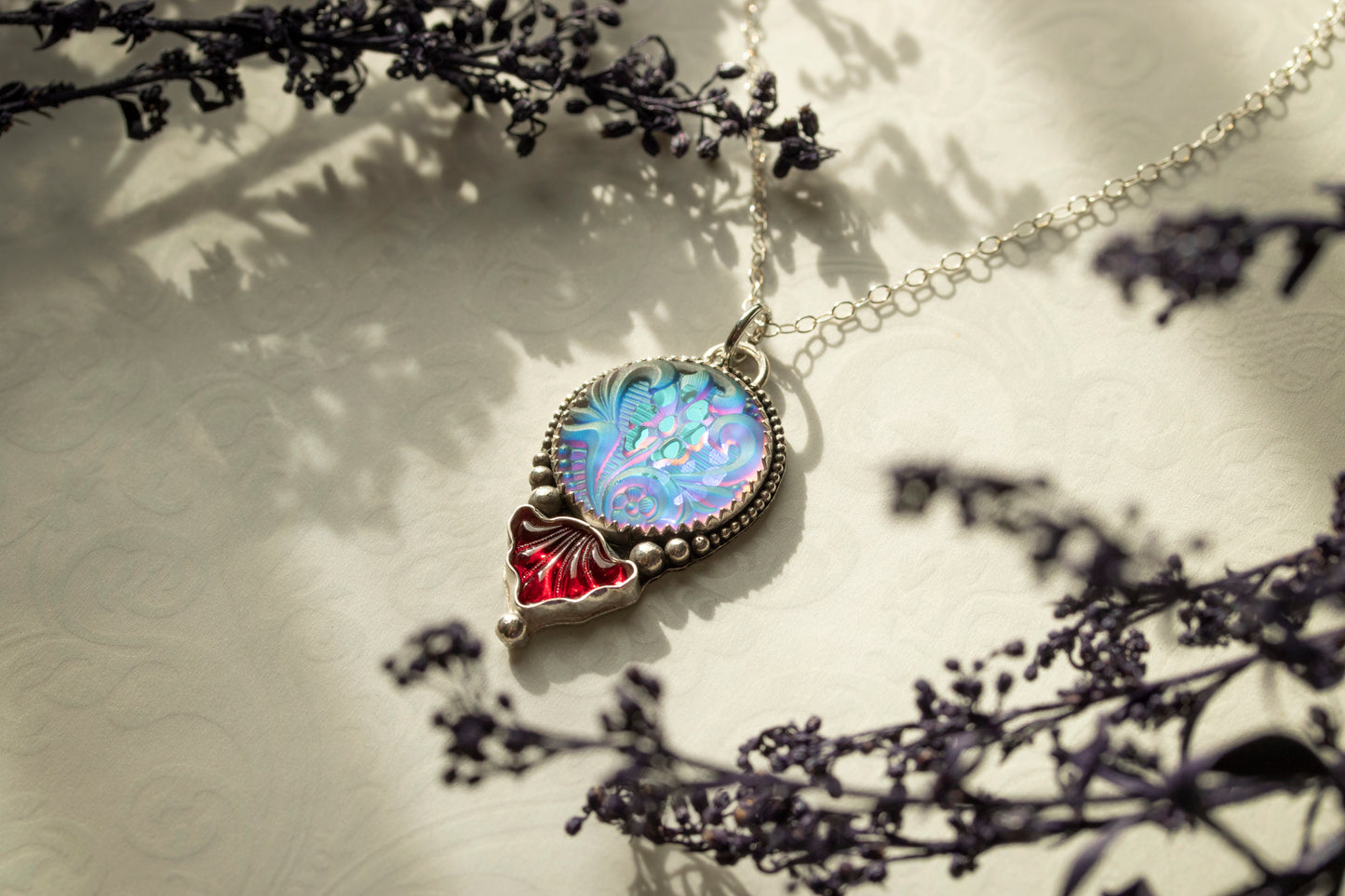 Floral Bloom - Green/Blue/Purple