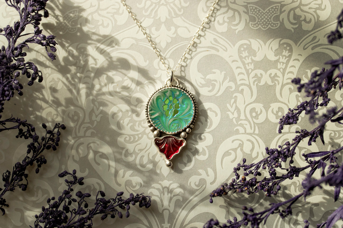 Floral Bloom - Green/Blue/Purple