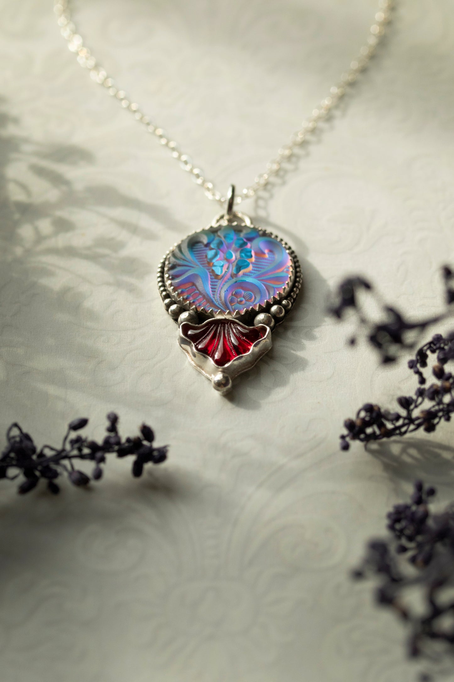 Floral Bloom - Green/Blue/Purple