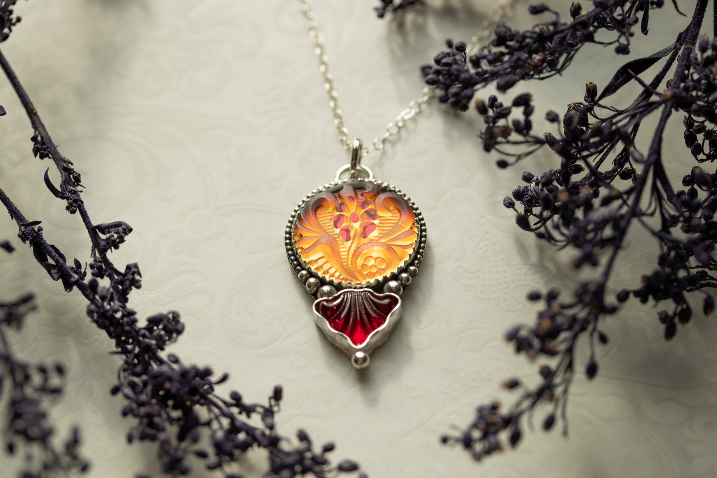 Floral Bloom - Pink/Orange