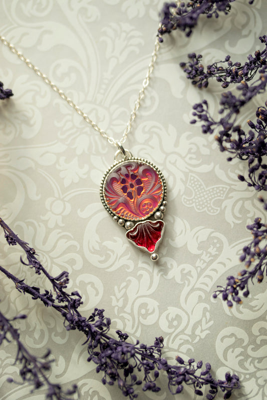 Floral Bloom - Pink/Orange