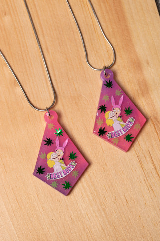 Millie & Louise 'Best Buds' BFF Necklace Set #1 - Glow in the Dark - Bob's Burgers