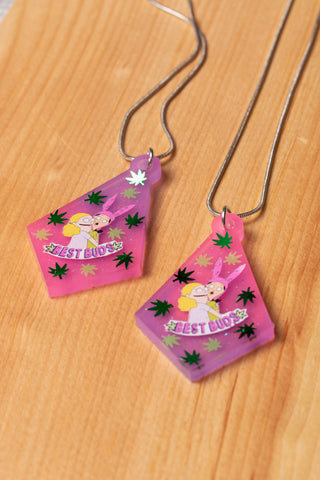Millie & Louise 'Best Buds' BFF Necklace Set #2 - Glow in the Dark - Bob's Burgers